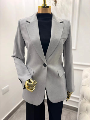 Light Grey Tailored Blazer Kaleen