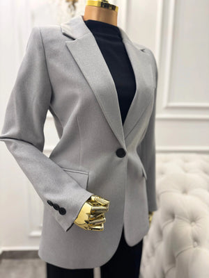 Light Grey Tailored Blazer Kaleen